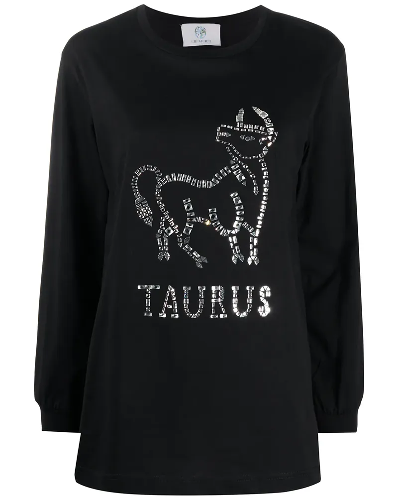 Alberta Ferretti Pullover mit Kristallen - Schwarz Schwarz