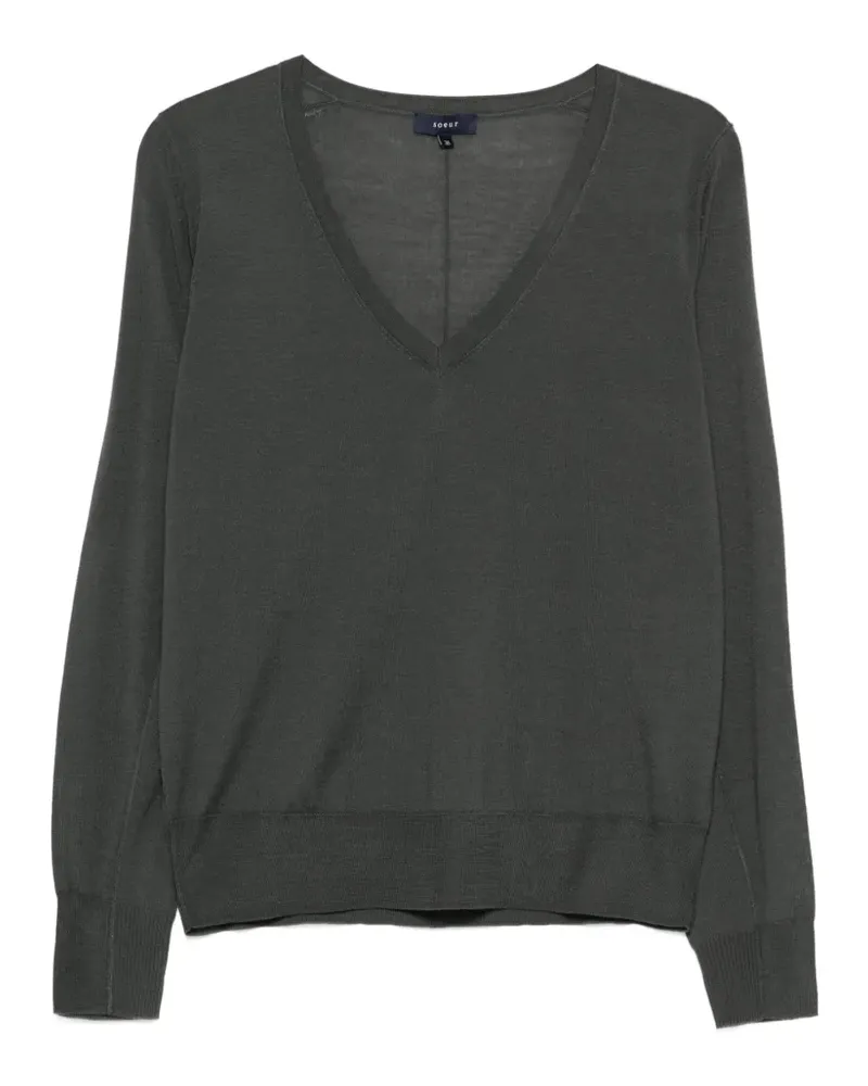Soeur Derek Pullover mit V-Ausschnitt - Grau Grau
