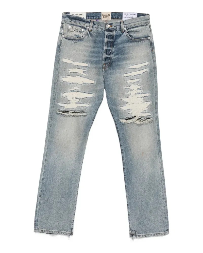 GALLERY DEPT. belt-loop distressed jeans - Blau Blau