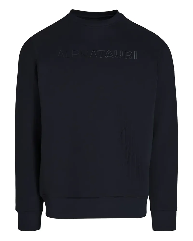 AlphaTauri Sweatshirt mit Logo-Prägung - Blau Blau