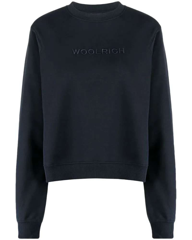 Woolrich Sweatshirt mit Rundhalsausschnitt - Blau Blau