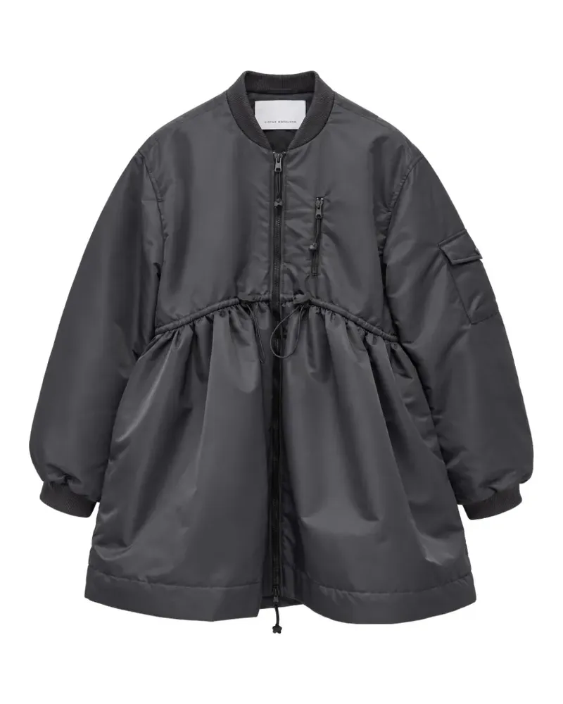 Cecilie Bahnsen Geraffte CBFrancis Oversized-Jacke - Grau Grau