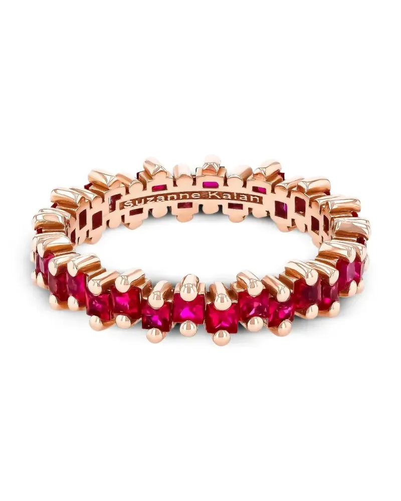 Suzanne Kalan 18kt Rotgoldring mit Rubinen - Rosa Rosa