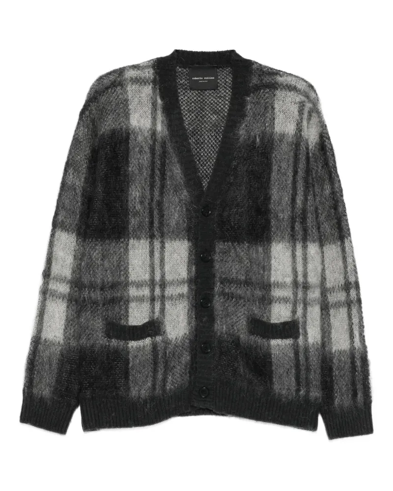 Roberto Collina Gemusterter Cardigan - Grau Grau