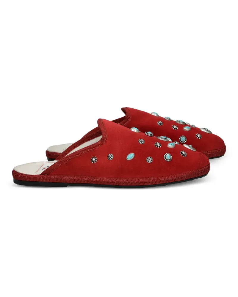Fortela Friulan Slipper aus Wildleder - Rot Rot