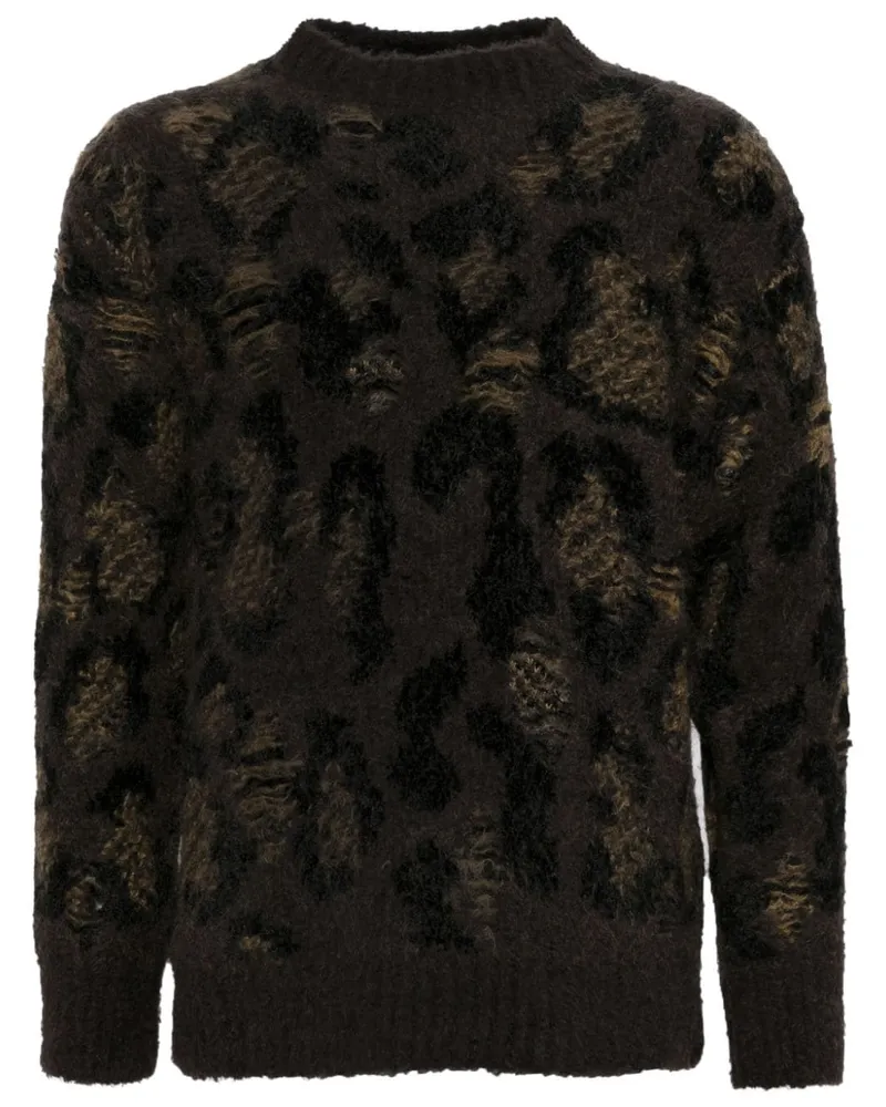 Junya Watanabe Gebürsteter Pullover - Braun Braun