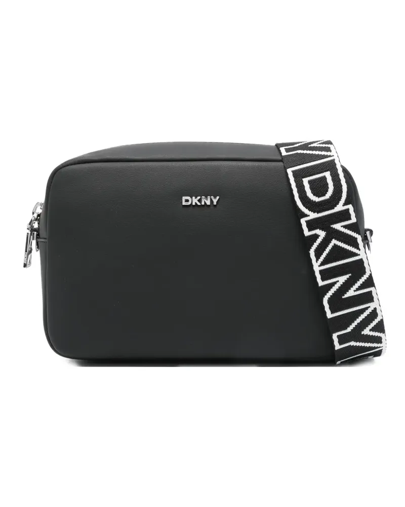 DKNY Schultertasche mit Logo-Schild - Schwarz Schwarz