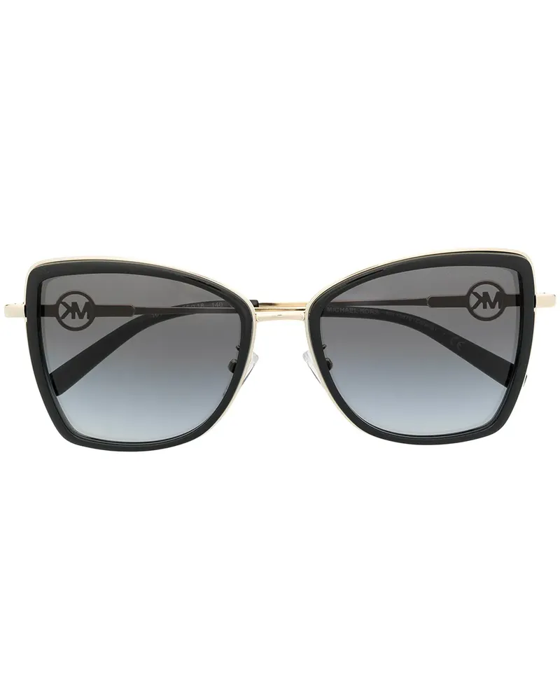 Michael Kors Sonnenbrille mit farbigen Gläsern - Schwarz Schwarz