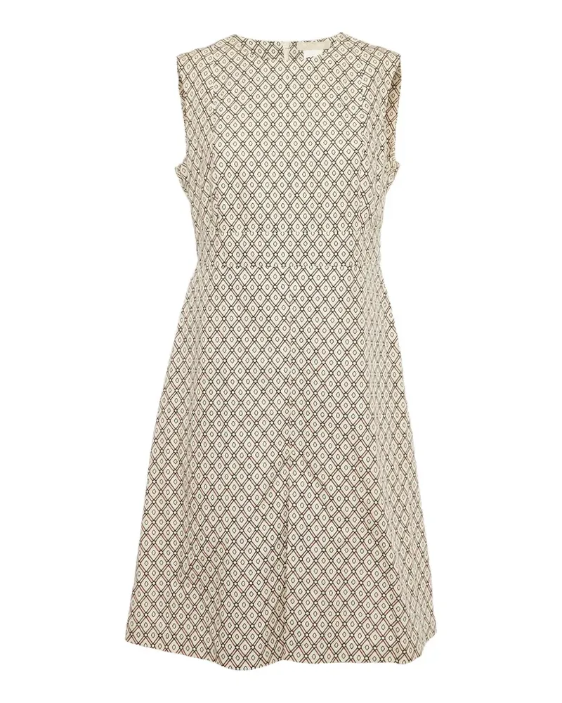 Max Mara cotton printed mini dress - Nude Nude