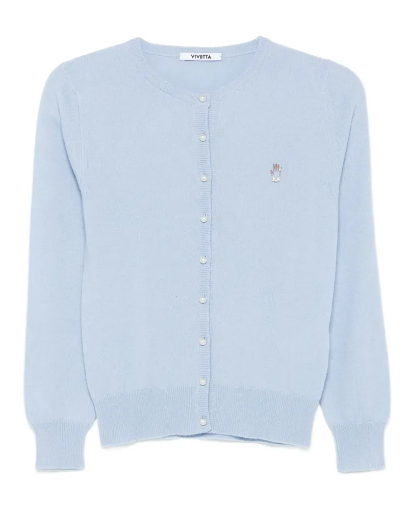 Vivetta Cardigan mit Perlenknöpfen - Blau Blau