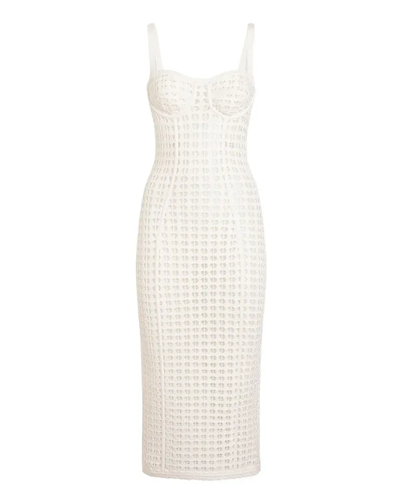 Dolce & Gabbana Gehäkeltes Kleid - Weiß Weiß