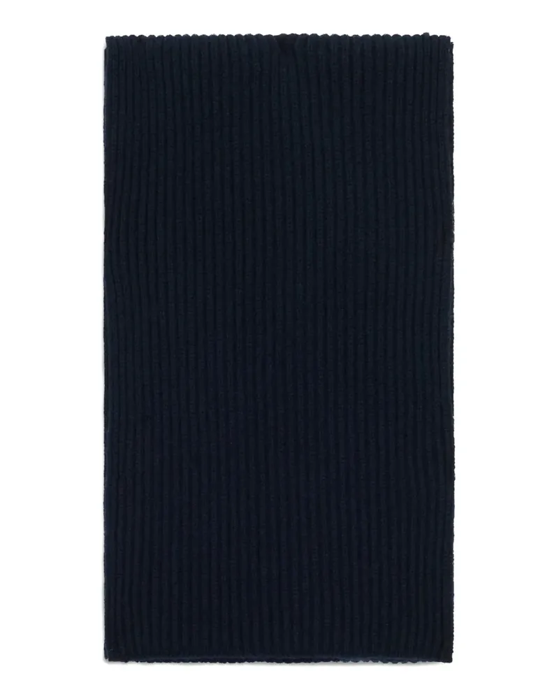 Malo ribbed scarf - Schwarz Schwarz