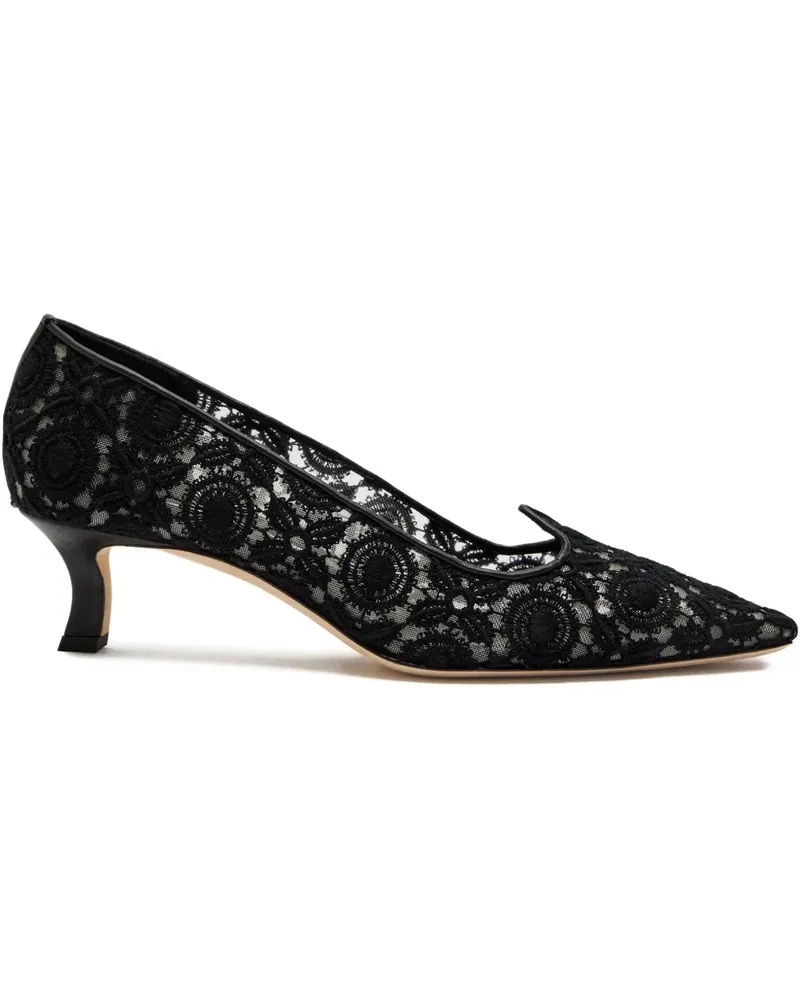 Manolo Blahnik Euridi Pumps mit Spitze 50mm - Schwarz Schwarz