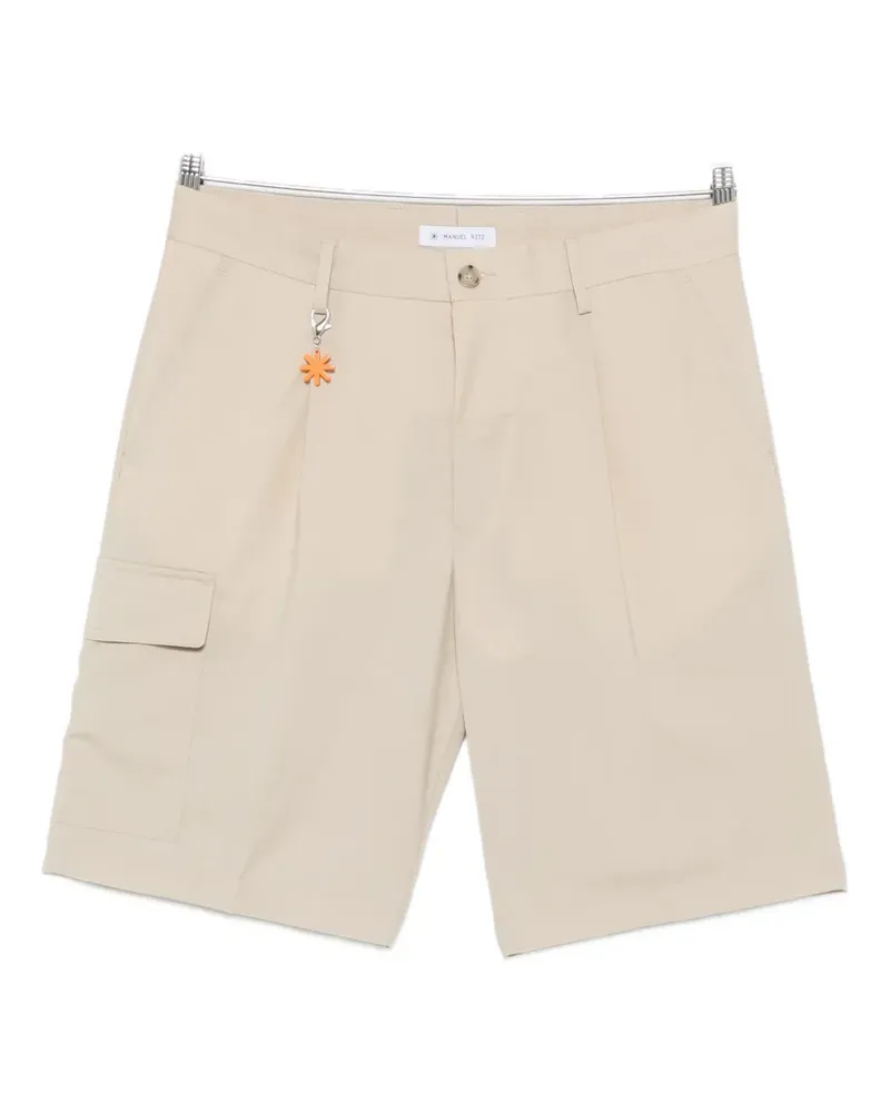 Manuel Ritz pleated shorts - Nude Nude
