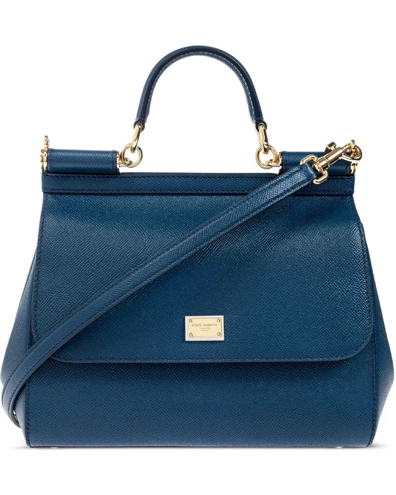 Dolce & Gabbana Mittelgroße Sicily Handtasche - Blau Blau