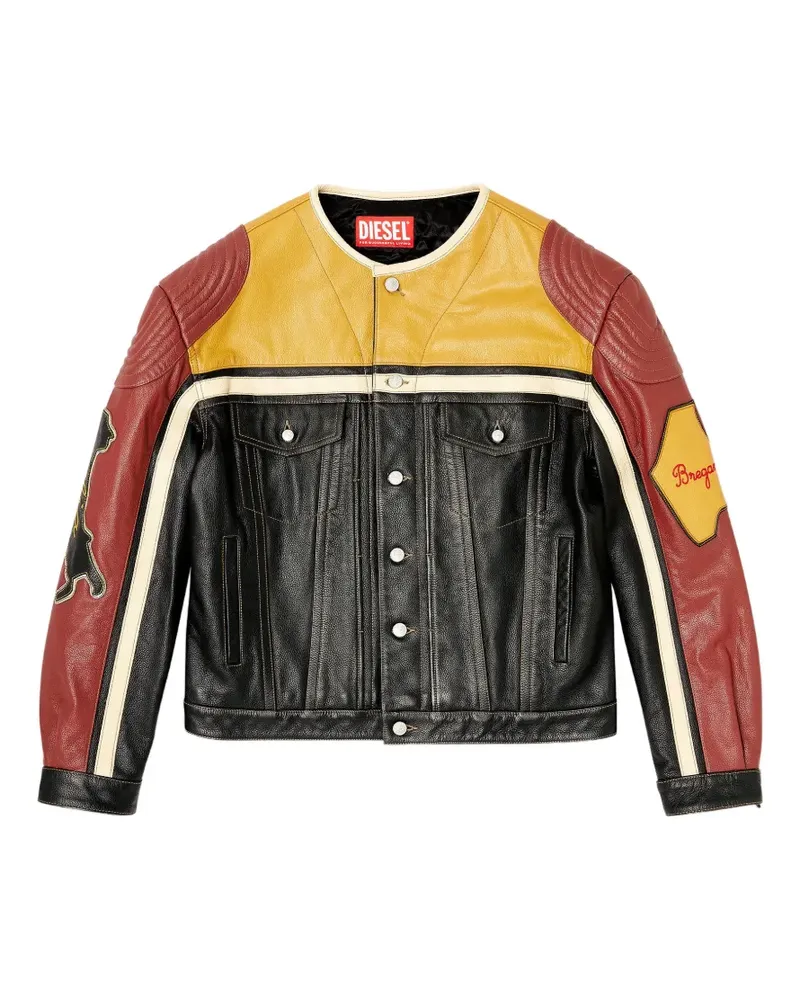 Diesel L-Coug-20th leather jacket - Schwarz Schwarz