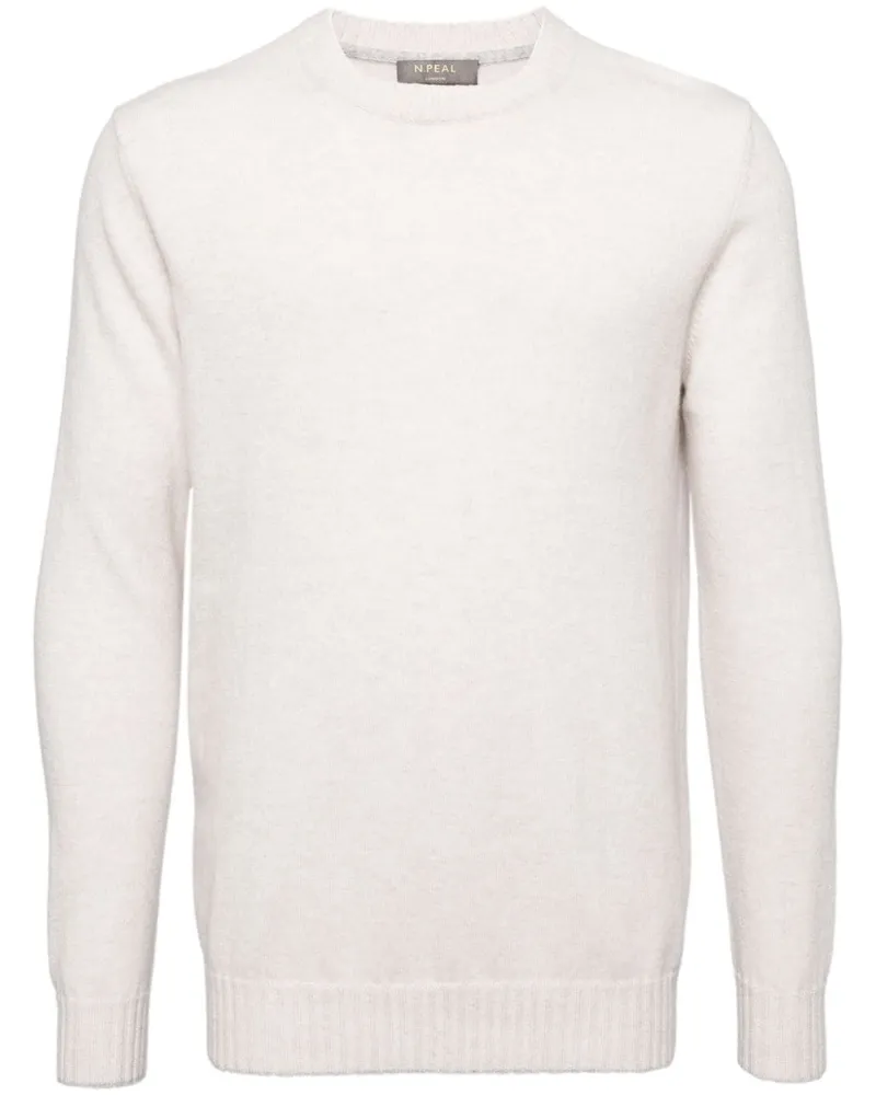 N.Peal Shoreditch Pullover mit rundem Ausschnitt - Nude Nude