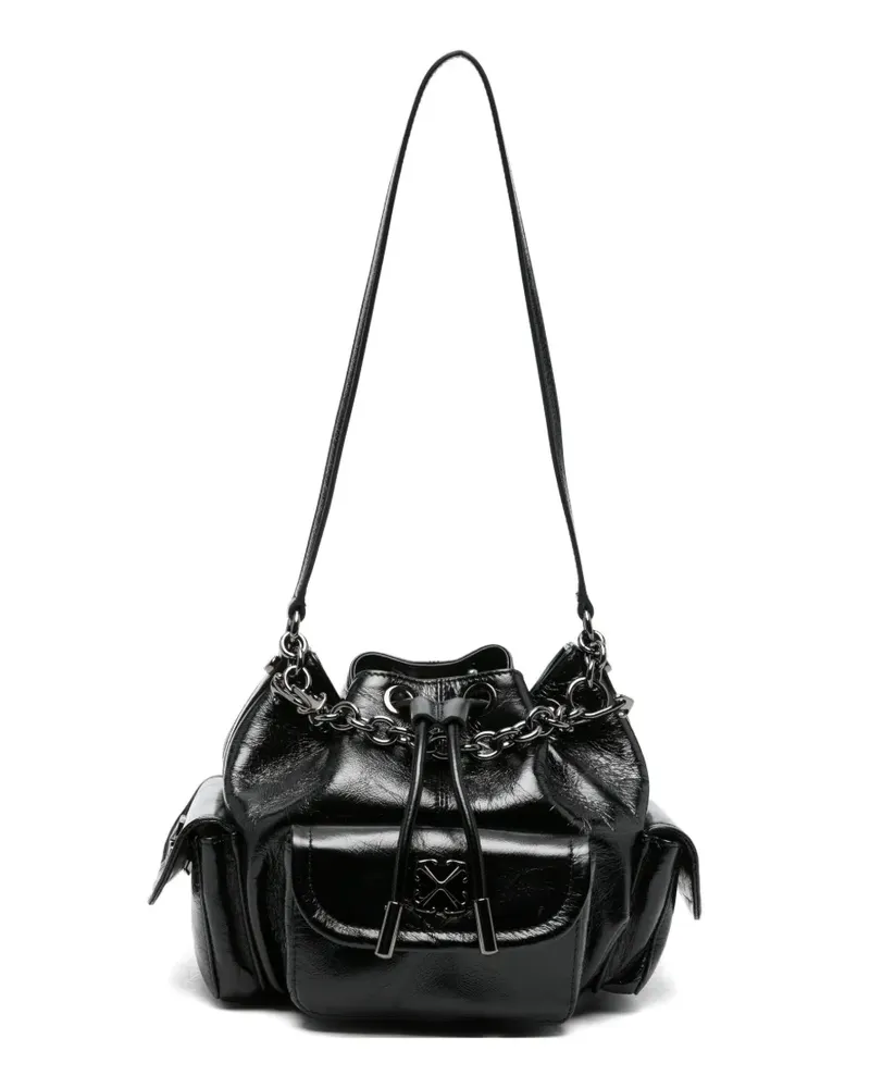 OFF-WHITE Dumbo.B chain pocket bucket bag - Schwarz Schwarz