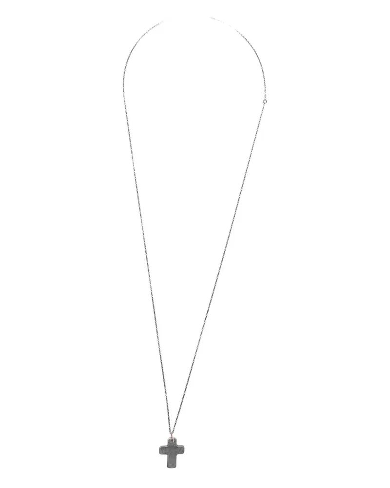 Rosa Maria Holy Sterlingsilber-Halskette mit Kreuzanhänger Silber