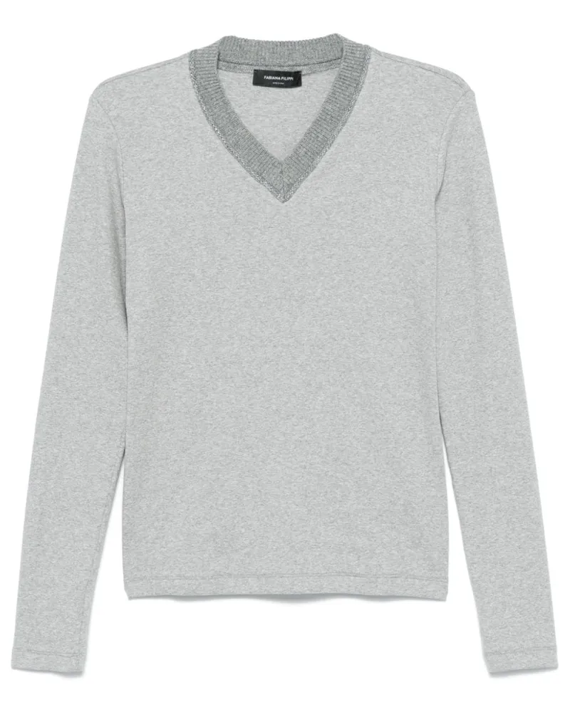 Fabiana Filippi T-Shirt aus Jersey - Grau Grau