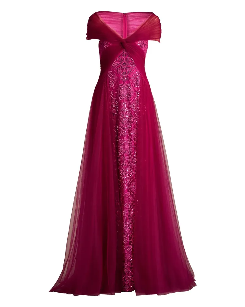 Tadashi Shoji Nyssa Abendkleid - Rosa Rosa