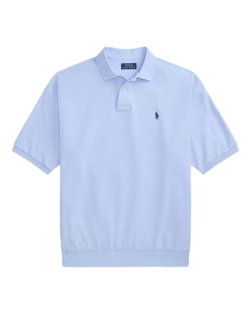 Ralph Lauren Geripptes Poloshirt - Blau Blau