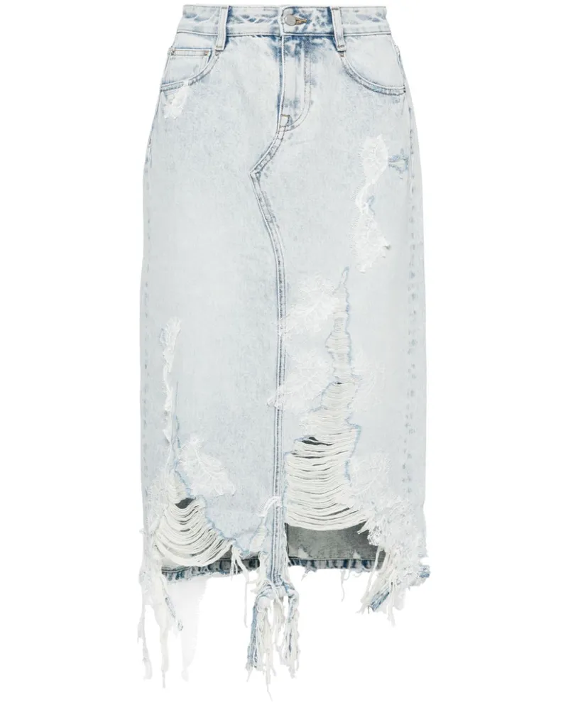 JNBY Langer Jeansrock im Patchwork-Look - Blau Blau