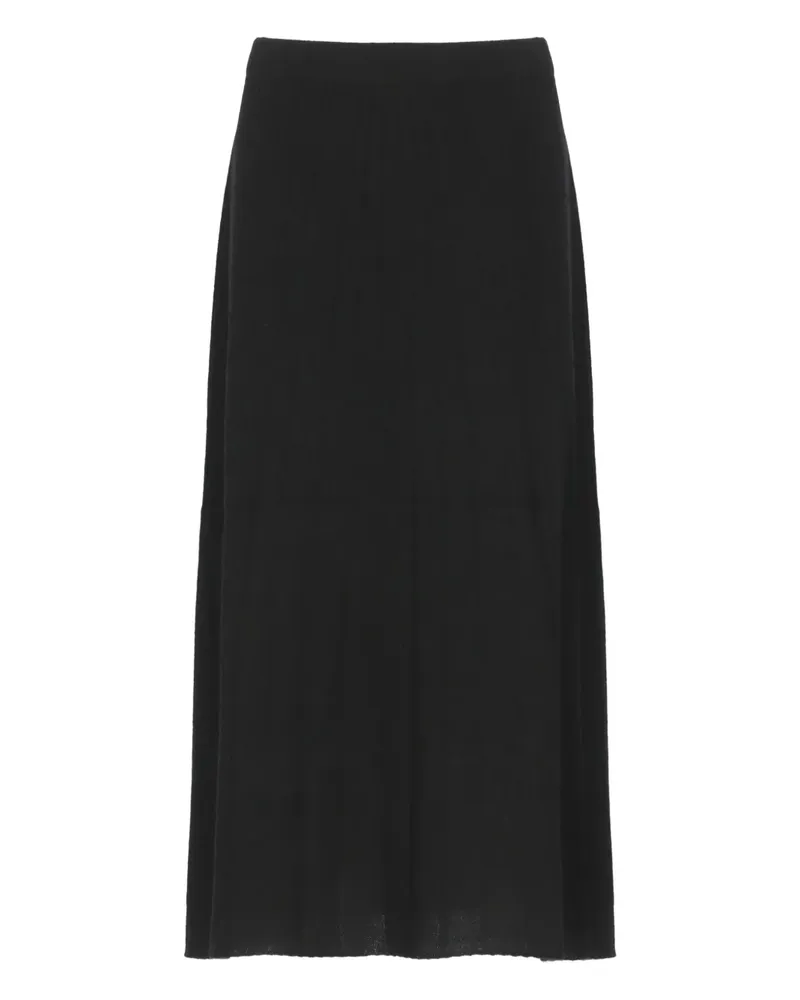 D.EXTERIOR Gerippter Midirock - Schwarz Schwarz