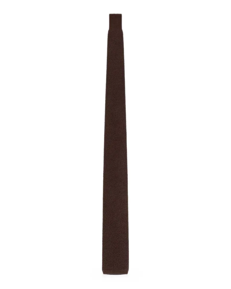 FURSAC knitted silk tie - Braun Braun