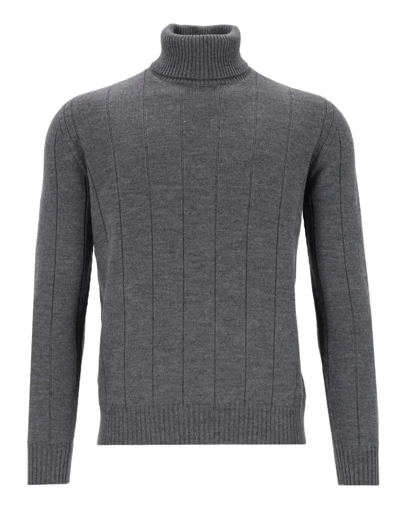 Al Duca D’Aosta 1902 Gerippter Rollkragenpullover - Grau Grau