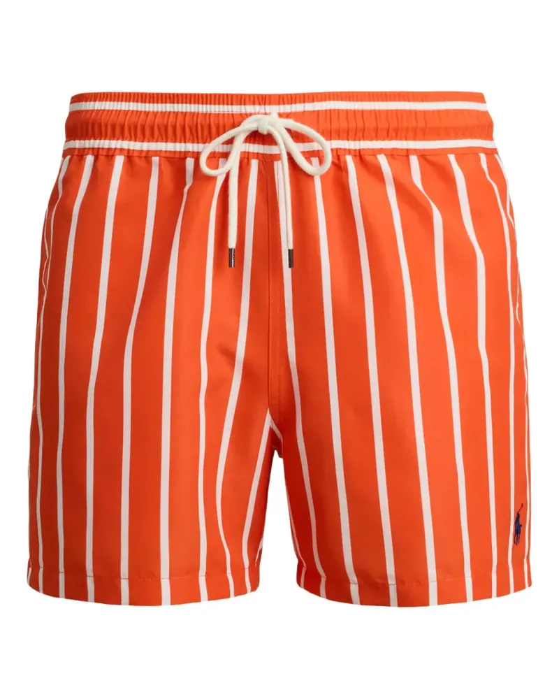 Ralph Lauren Gestreifte Badeshorts - Orange Orange