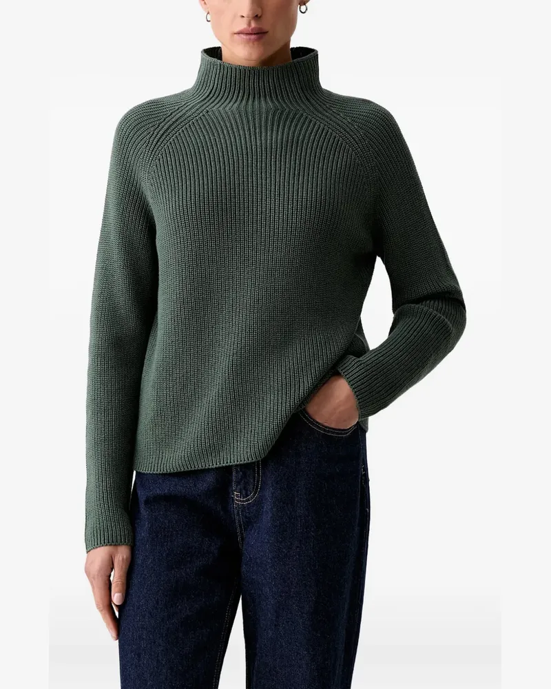 Marc O'Polo ribbed-knit raglan-sleeve sweater - Grün Grün