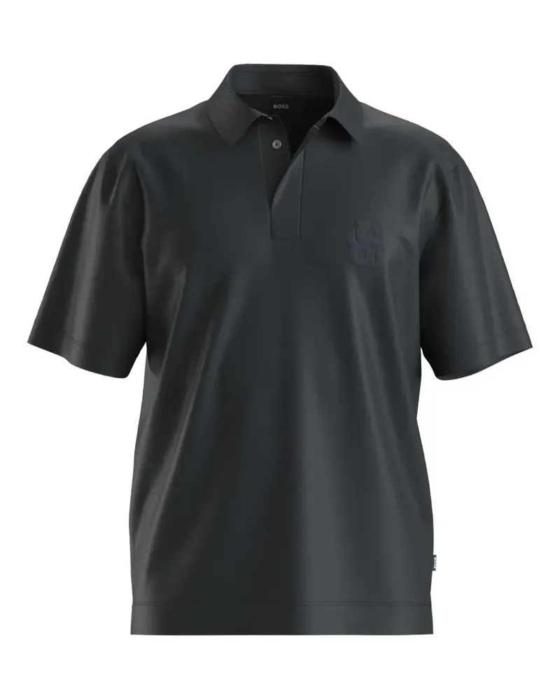 HUGO BOSS Poloshirt mit Logo - Schwarz Schwarz
