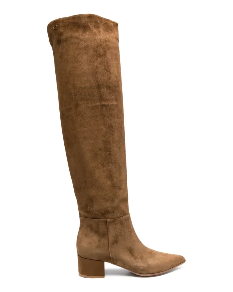 Gianvito Rossi pointed-toe boots - Braun Braun