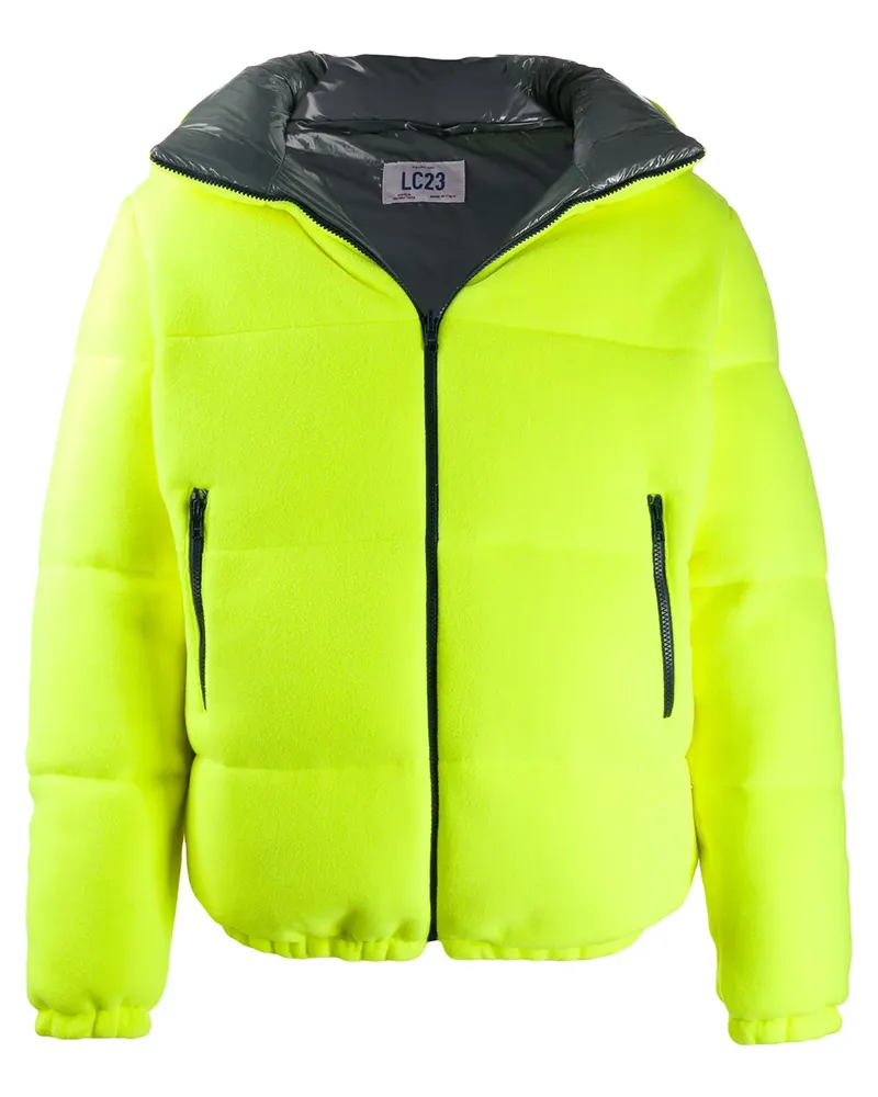 LC23 Neonfarbene Daunenjacke - Gelb Gelb