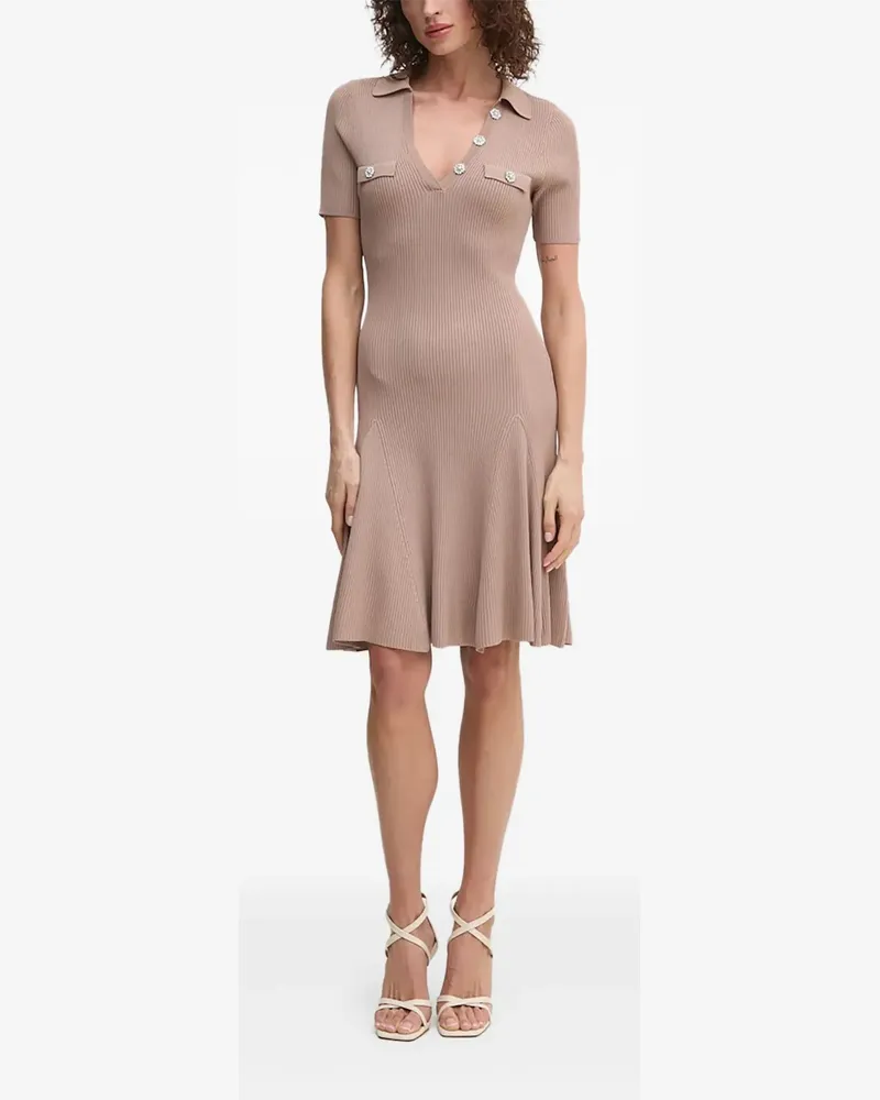 Guess Verziertes Midikleid - Nude Nude