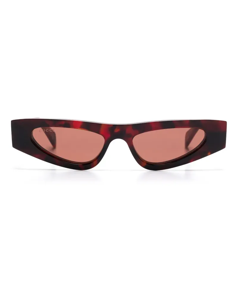 Gucci Sonnenbrille mit Cat-Eye-Gestell - Braun Braun