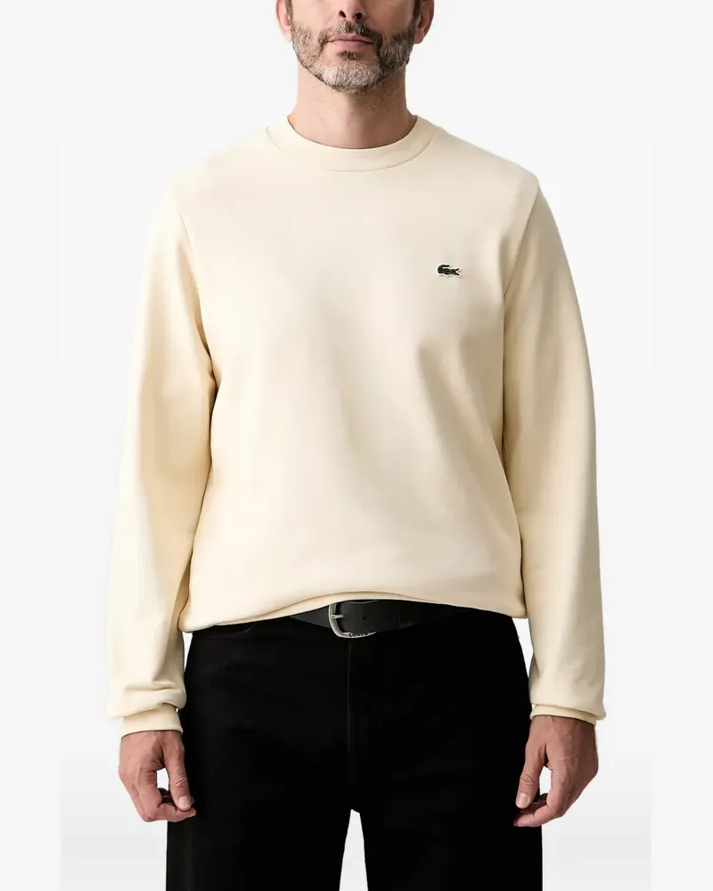 Lacoste logo-patch sweater - Nude Nude