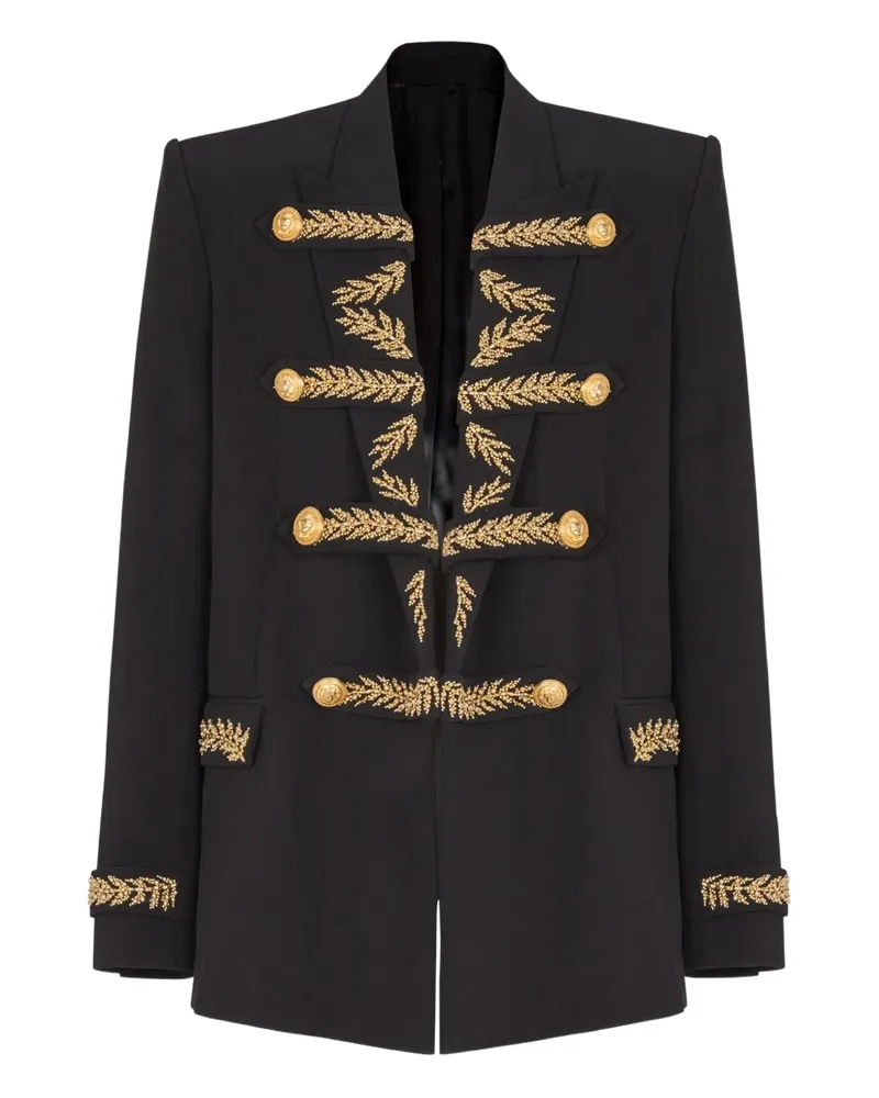 Balmain Jacke mit Stickerei - Schwarz Schwarz