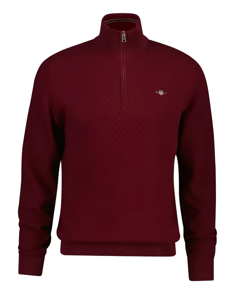 Gant Pullover mit Reißverschluss - Rot Rot