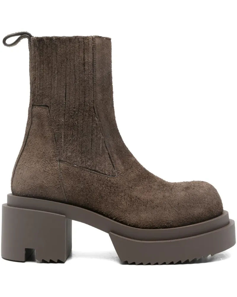 Rick Owens Beatle Bogun platform-sole boots - Braun Braun