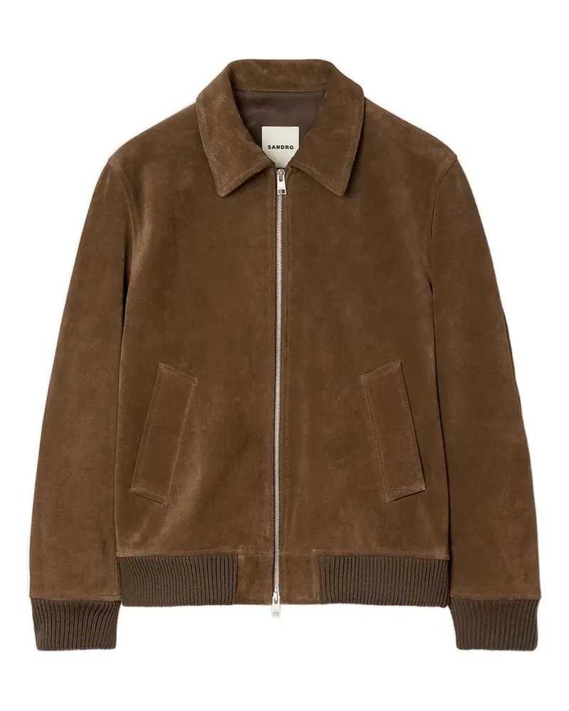 Sandro Jacke aus Wildleder - Braun Braun