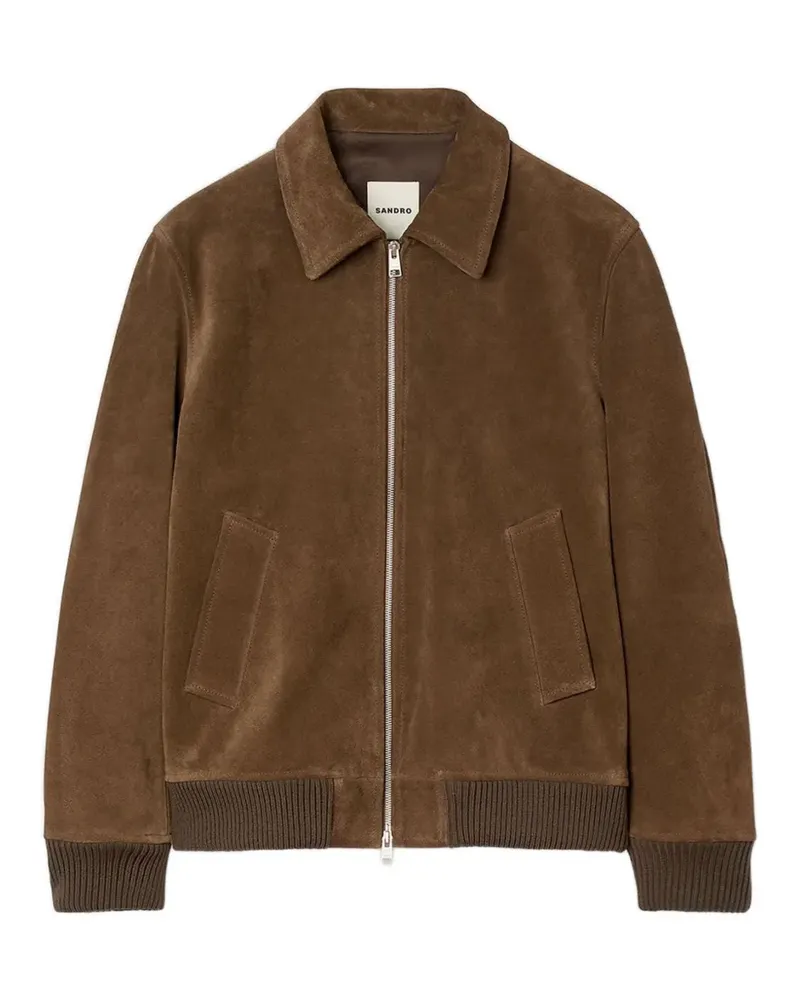 Sandro Jacke aus Wildleder - Braun Braun