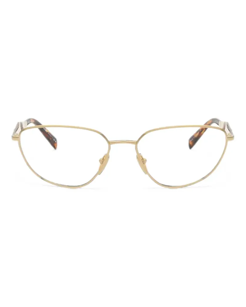 Prada Brille mit Cat-Eye-Gestell - Gold Gold