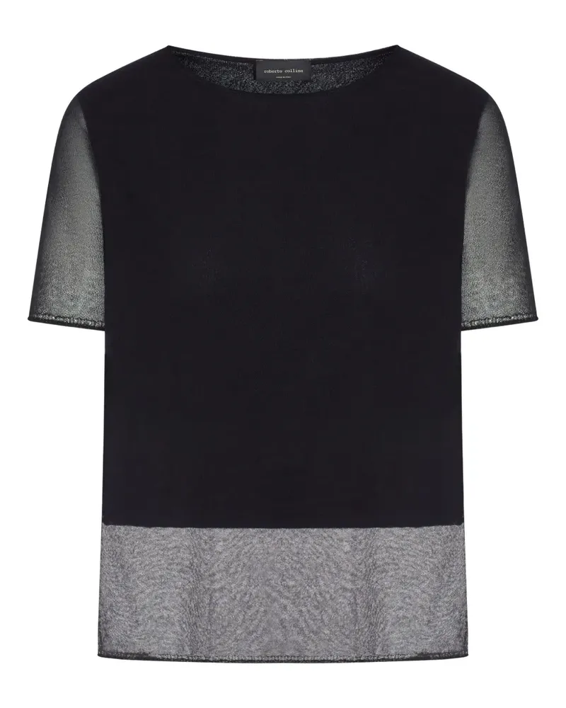 Roberto Collina T-Shirt aus Baumwolle - Schwarz Schwarz