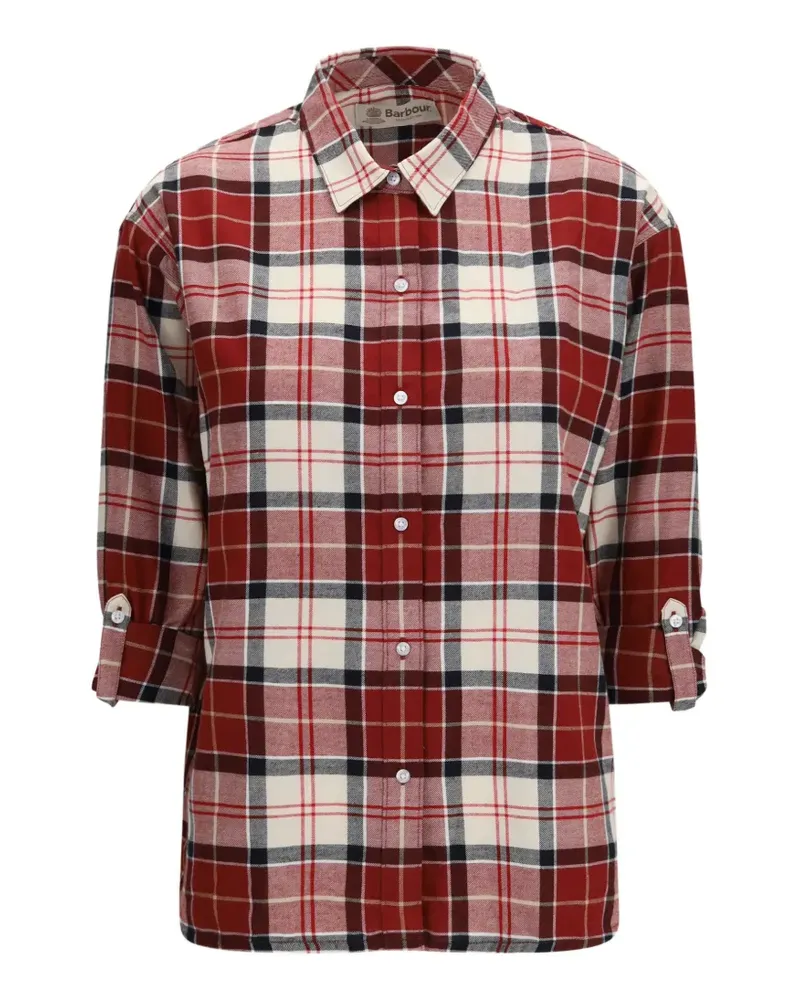 Barbour Kariertes Elishaw Hemd - Rot Rot