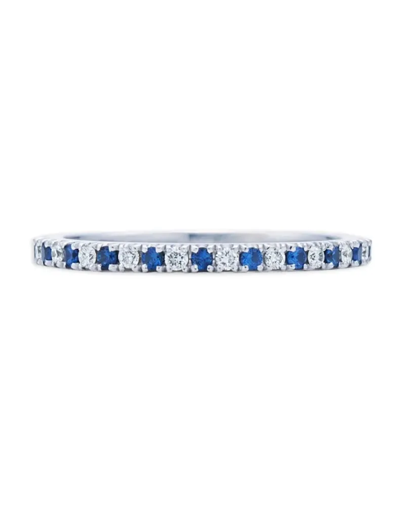 KWIAT 18kt Weißgoldring mit Saphiren - Silber Silber
