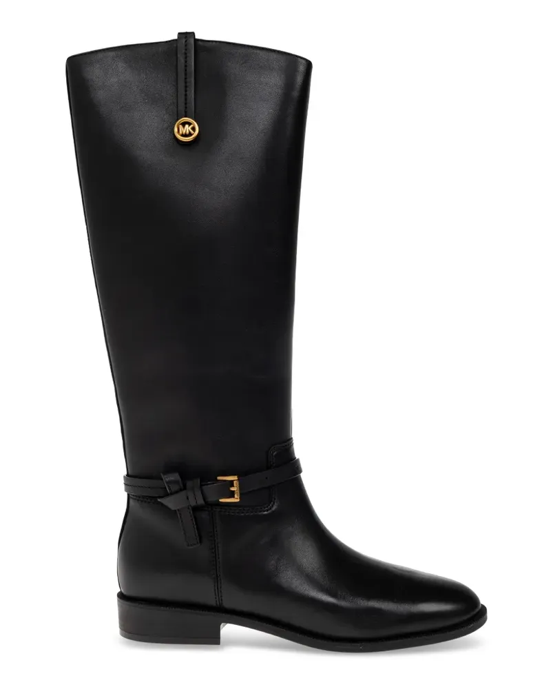 Michael Kors Beverly leather riding boots - Schwarz Schwarz