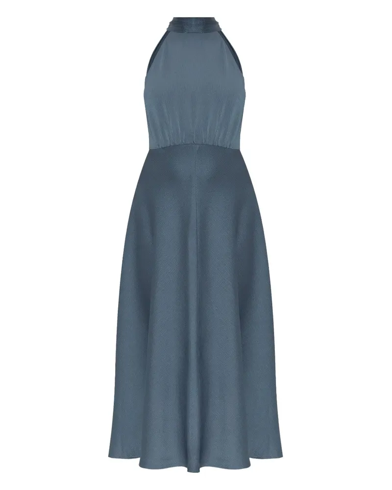 Samsøe & Samsøe Kleid mit Neckholder-Ausschnitt - Blau Blau