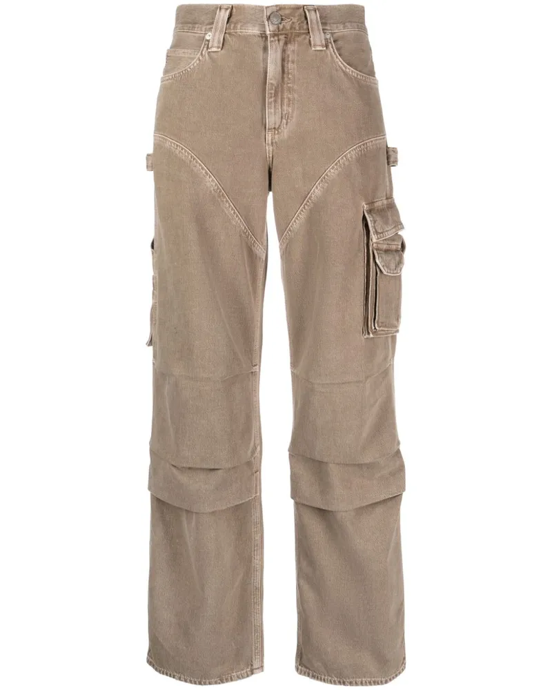 AGOLDE Halbhohe Wide-Leg-Jeans - Nude Nude